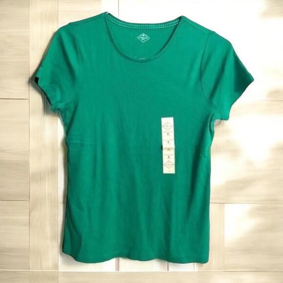 St. John's Bay Essential Tee - Women's Short Sleeve Crew Neck T-Shirt, Size S - Picture 1 of 5